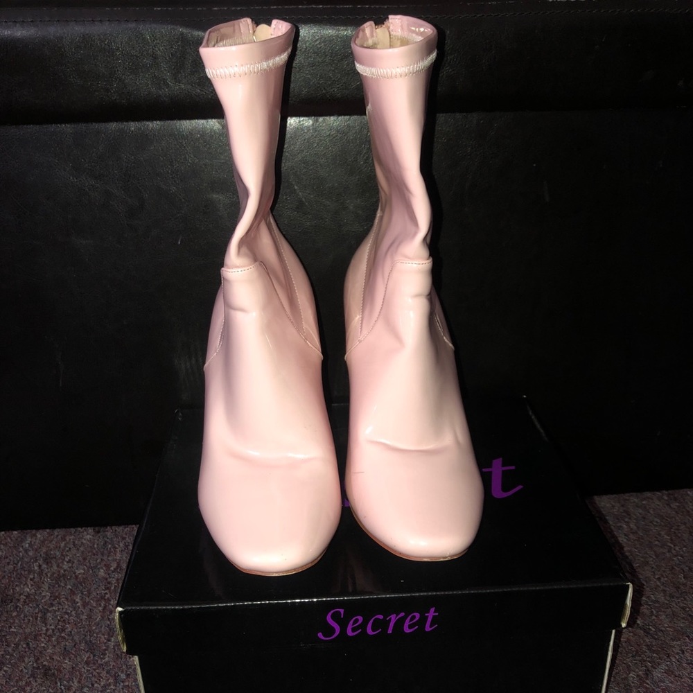 PUBLIC DESIRE Patent Leather Ankle Boots - Picture 3 of 6